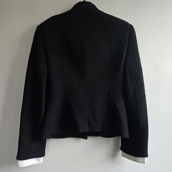 New Alessandra Rich Tailored Tweed Decorative Button Black Evening Jacket NWT - Picture 12 of 16